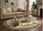Covor Blue Stones 1798 CREAM ROTUND